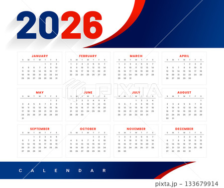 stylish 2026 event organizer calendar template 133679914