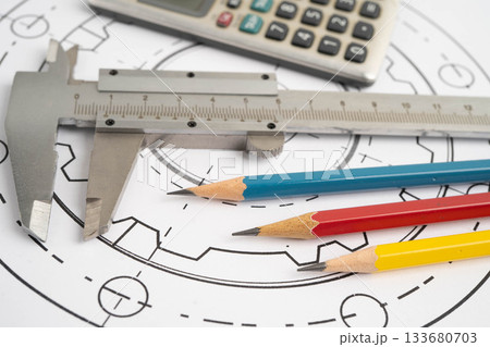 Engineering and precision tools with metal ball bering, mechanical industrial. Engineering and precision tools with metal ball bering, mechanical industrial. 133680703