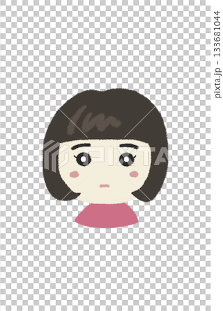 Girl illustrations that can be used as profile pictures or icons Girl illustrations that can be used as profile pictures or icons 133681044