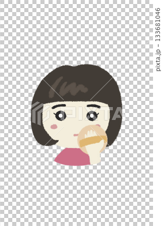 Illustration of a girl wearing makeup that can be used as a profile or icon Illustration of a girl wearing makeup that can be used as a profile or icon 133681046