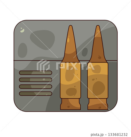 illustration of ammo illustration of ammo 133681232