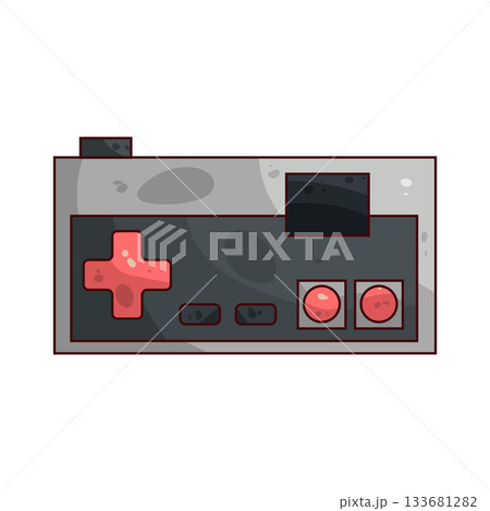 illustration of retro game controller 133681282