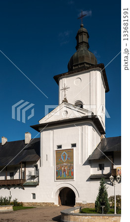 Main Entrance and Bell Tower of Ancient Neamt Monastery, Cultural Hub of Romania 133681591