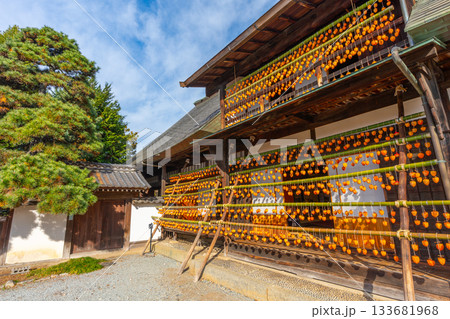 旧高野家住宅「甘草屋敷」 山梨県甲州市の特産品・枯露柿 干し柿 旧高野家住宅「甘草屋敷」 山梨県甲州市の特産品・枯露柿 干し柿 133681968