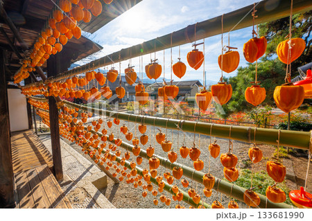旧高野家住宅「甘草屋敷」  山梨県甲州市の特産品・枯露柿　干し柿 133681990