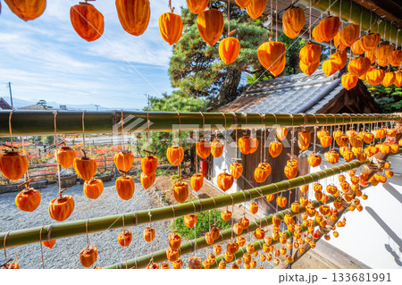 旧高野家住宅「甘草屋敷」  山梨県甲州市の特産品・枯露柿　干し柿 133681991