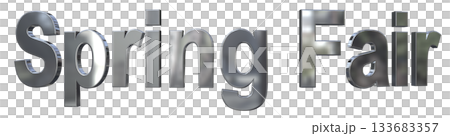 3DCG文字「Spring Fair(スプリングフェア)」タイトル 3DCG文字「Spring Fair(スプリングフェア)」タイトル 133683357