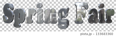 3DCG文字「Spring Fair（スプリングフェア）」タイトル 133683360