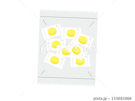 黄色いあめ、透明の袋、1袋 黄色いあめ、透明の袋、1袋 133683866