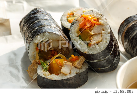 韓国のコンビニでも買える美味しいキンパ 133683895