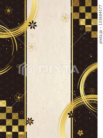 金箔和柄背景 金箔和柄背景 133684577