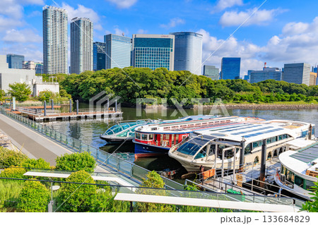 東京　港区 竹芝の都市風景　TOKYO CRUISE　竹芝係船場 133684829