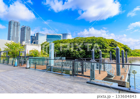 東京　港区 竹芝の都市風景　ウォーターズ竹芝前（竹芝地区船着場） 133684843