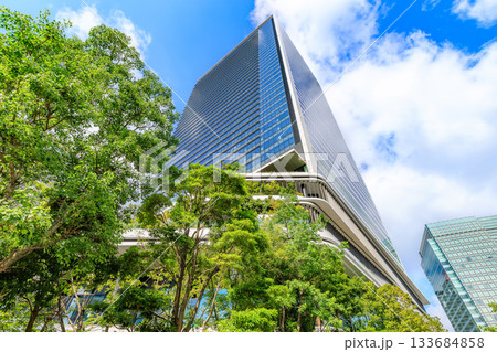 東京　港区 竹芝の都市風景　東京ポートシティ竹芝オフィスタワー 133684858