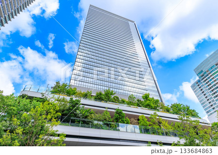 東京　港区 竹芝の都市風景　東京ポートシティ竹芝オフィスタワー 133684863