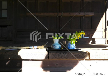 小さな神社のお供えもの　藤沢市大庭神社 133684877