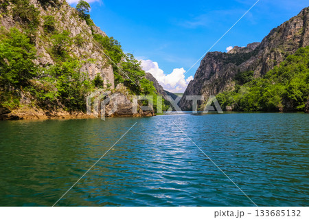 View of Matka canyon near Skopje, North Macedonia View of Matka canyon near Skopje, North Macedonia 133685132