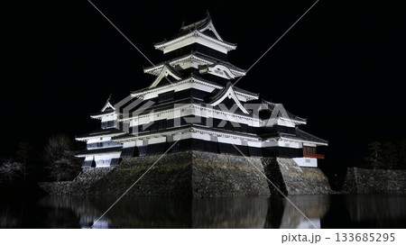 信州松本　国宝　松本城 133685295