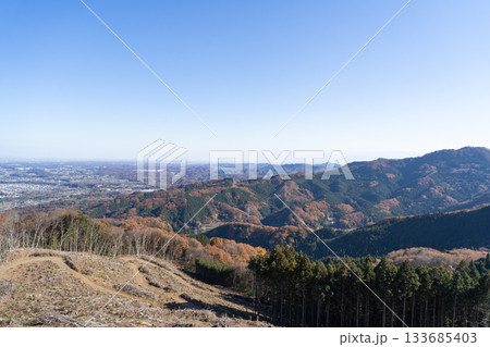 小林山(大平山)の山頂から見た景色(外秩父) 小林山(大平山)の山頂から見た景色(外秩父) 133685403