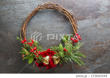 Christmas wreath Christmas wreath 133685444