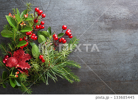 Christmas ornaments branches Christmas ornaments branches 133685445