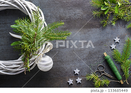 Christmas wreath Christmas wreath 133685449