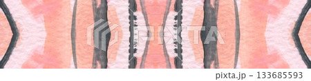 Abstract watercolor seamless pattern, ethnic ornament in natural colors 133685593