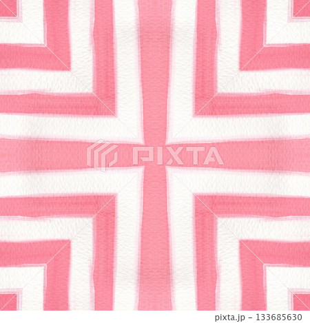 Abstract watercolor seamless pattern, ethnic ornament in natural colors 133685630