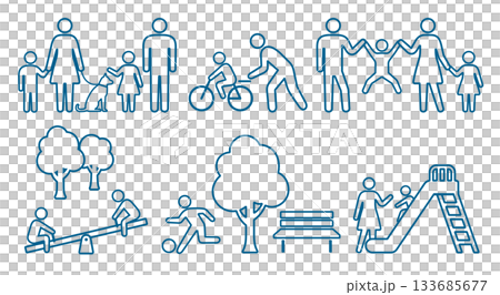 人物、家庭、節日象形圖、線條畫圖標集 人物、家庭、節日象形圖、線條畫圖標集 133685677