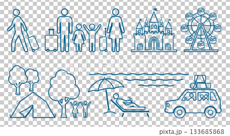 人物、家庭、旅行象形圖線條畫圖示集 人物、家庭、旅行象形圖線條畫圖示集 133685868