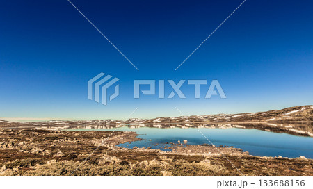 Hardangervidda mountain plateau landscape, Norway Hardangervidda mountain plateau landscape, Norway 133688156