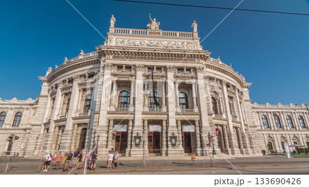 The Burgtheater is the Austrian National Theatre timelapse hyperlapse in Vienna The Burgtheater is the Austrian National Theatre timelapse hyperlapse in Vienna 133690426