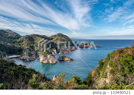 展望台から望む浦富海岸 133690521