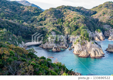 展望台から望む浦富海岸 133690522
