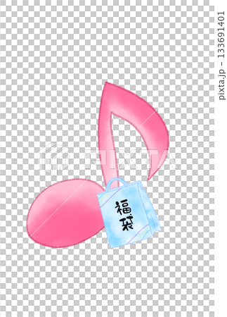 帶有幸運袋的音符 帶有幸運袋的音符 133691401