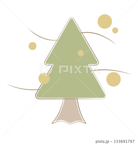 スギの木から花粉が飛散するイラスト 133691787