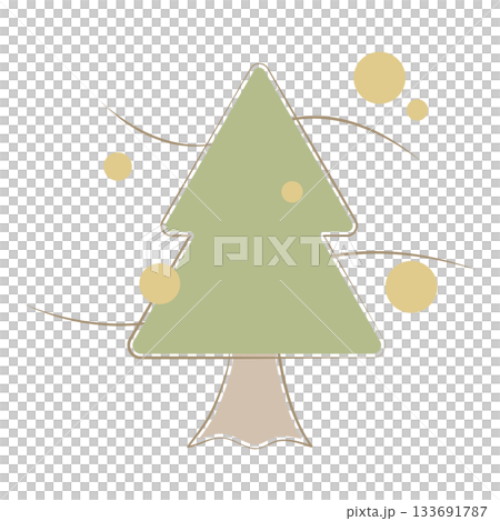 スギの木から花粉が飛散するイラスト 133691787