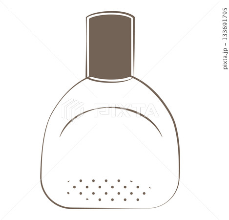 こげ茶線画の市販目薬のイラスト 133691795