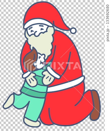 サンタと男の子 サンタと男の子 133692680