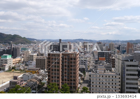 広島県福山市_福山城から東側風景5_2025年3月 広島県福山市_福山城から東側風景5_2025年3月 133693414