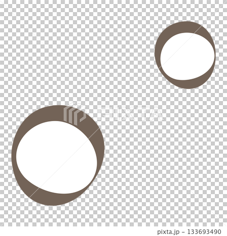 棕色圓形花粉粒示意圖 棕色圓形花粉粒示意圖 133693490