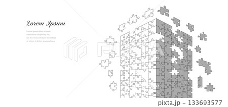 幾何学 抽象 建築 テクノロジー パズル ビジネス 背景 幾何学 抽象 建築 テクノロジー パズル ビジネス 背景 133693577