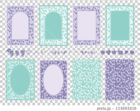 Grape pattern frame set 133693816