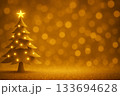 キラキラしたクリスマスツリーの背景 133694628