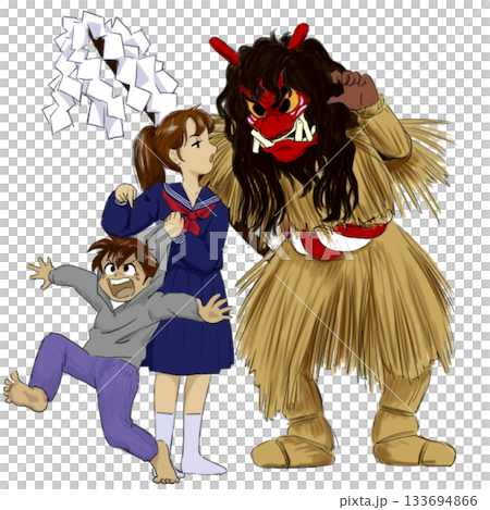 姊姊催促生剝鬼對付她那沒用的弟弟。 姊姊催促生剝鬼對付她那沒用的弟弟。 133694866