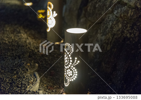 竹灯り 竹灯り 133695088