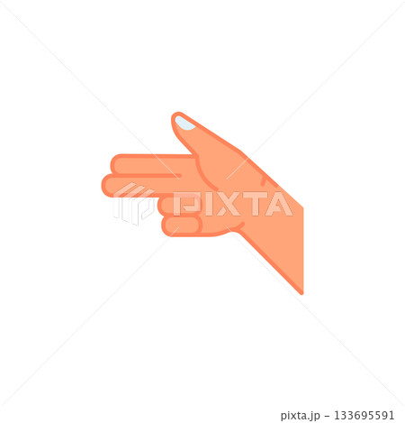 Gun hand gesture vector icon. Hand gesture icon flat style. perfect use for logo, presentation, website, and more. modern icon design color style Gun hand gesture vector icon. Hand gesture icon flat style. perfect use for logo, presentation, website, and more. modern icon design color style 133695591