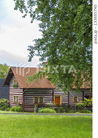 Traditional Czech timbered cottage in Vesec u Sobotky 133695740
