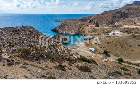Stena beach. Kaloi Limenes. Crete. Greece. Blue Pristine Waters 133695852