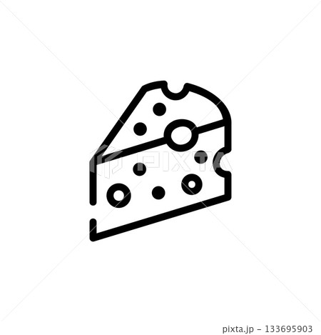 cheese vector icon. food and beverage icon outline style. perfect use for icon, logo, illustration, website, and more. icon design line style cheese vector icon. food and beverage icon outline style. perfect use for icon, logo, illustration, website, and more. icon design line style 133695903